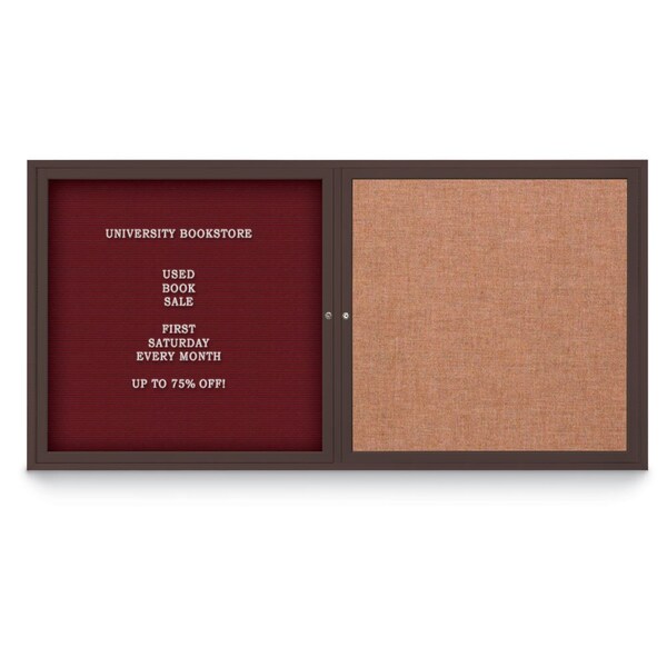 Corkboard, Surf/Black, 72"x48"